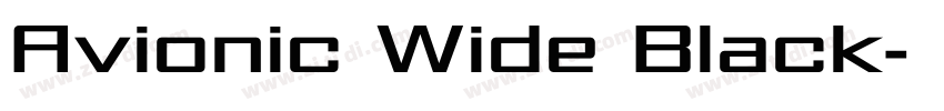 Avionic Wide Black字体转换 Avionic Wide Black字体转换